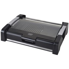 Ψησταρια Grill Star-Light Α-1650W, 1650 W, καπάκι γυαλί, 35 x 25 εκατοστά, Μαύρο